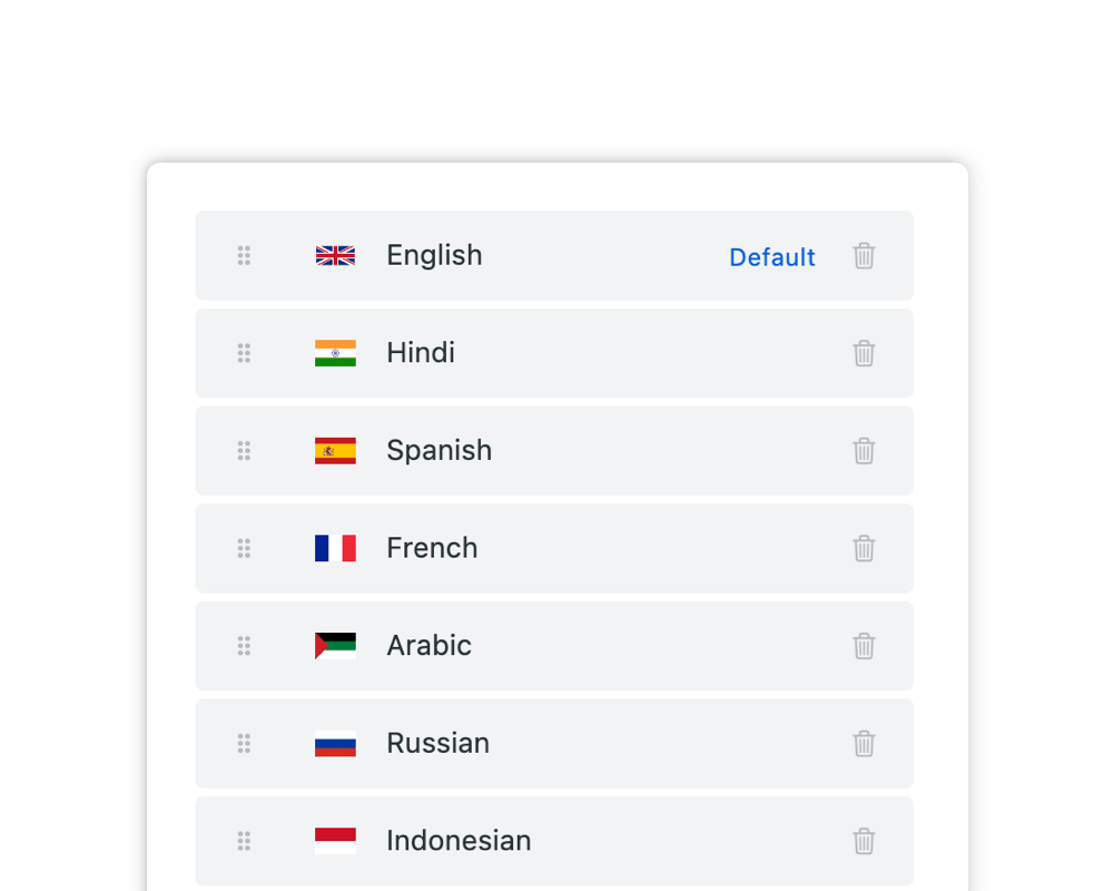 Multilingual Support - Feature Screenshot