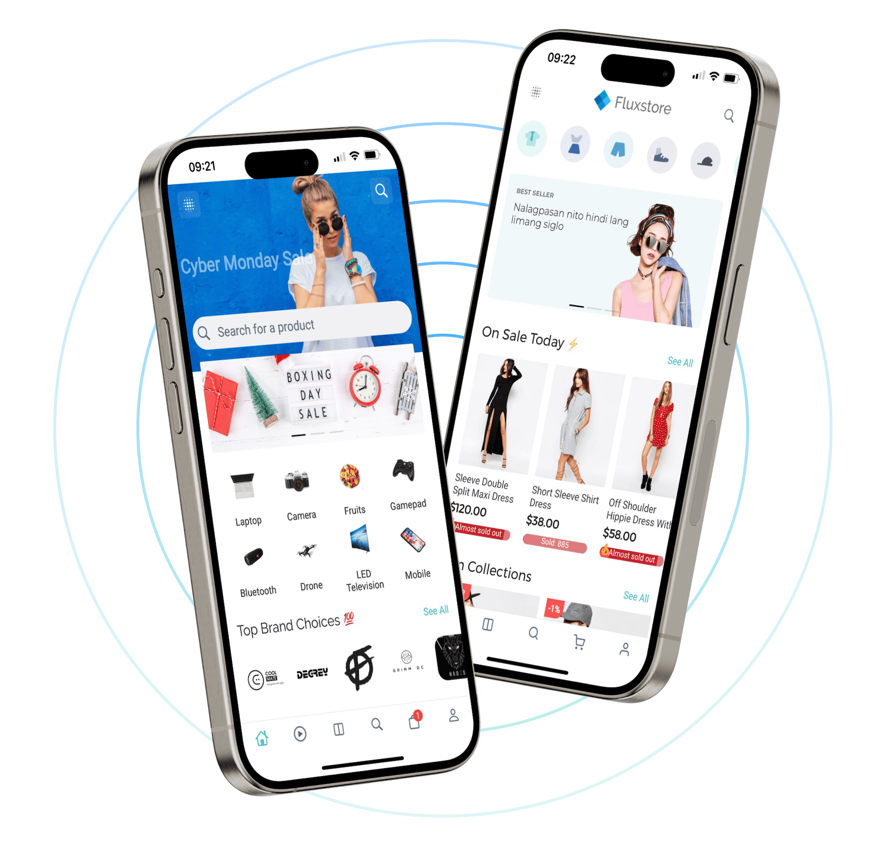 Mobile app created with InspireUI