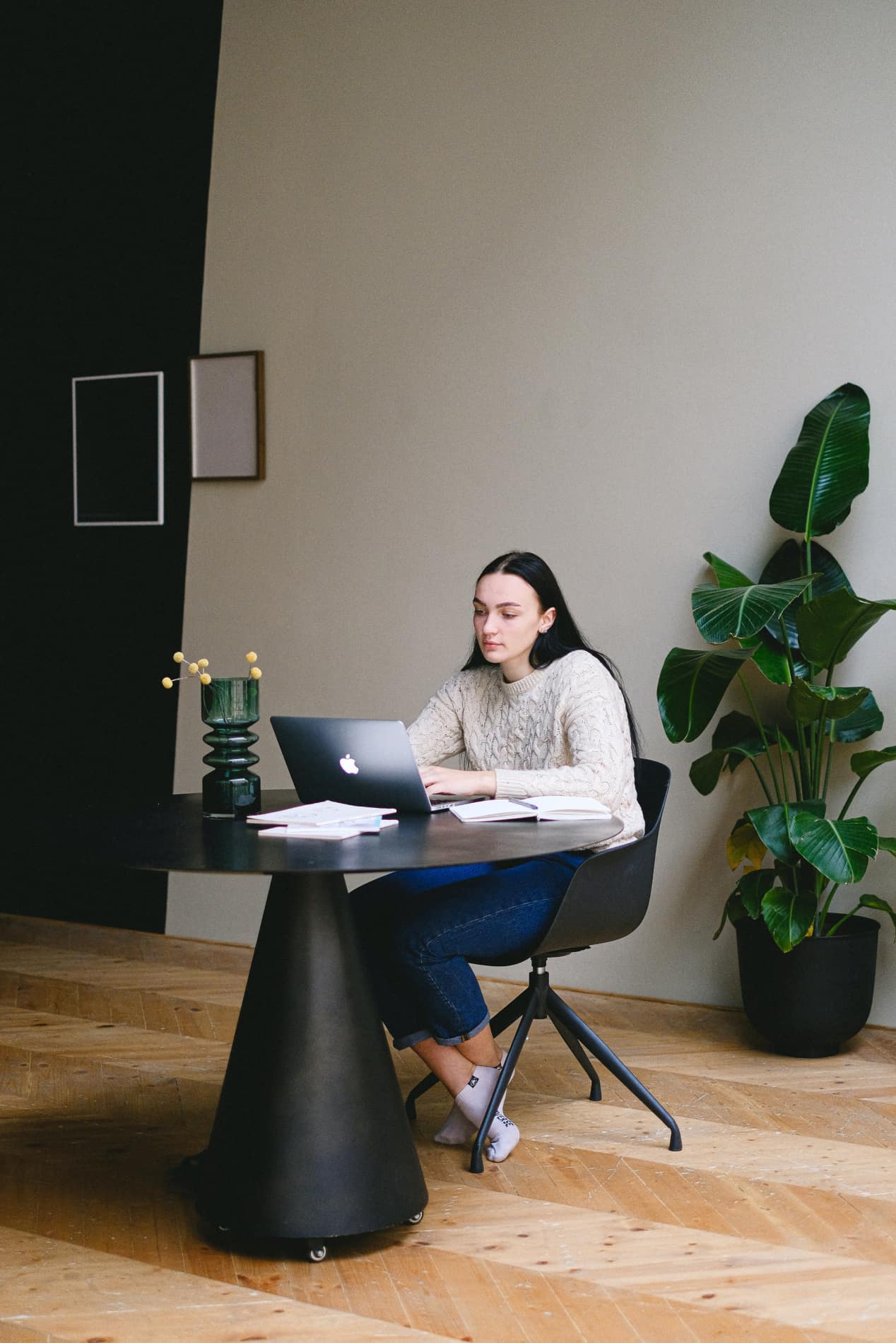 Woman developing mobile app with InspireUI